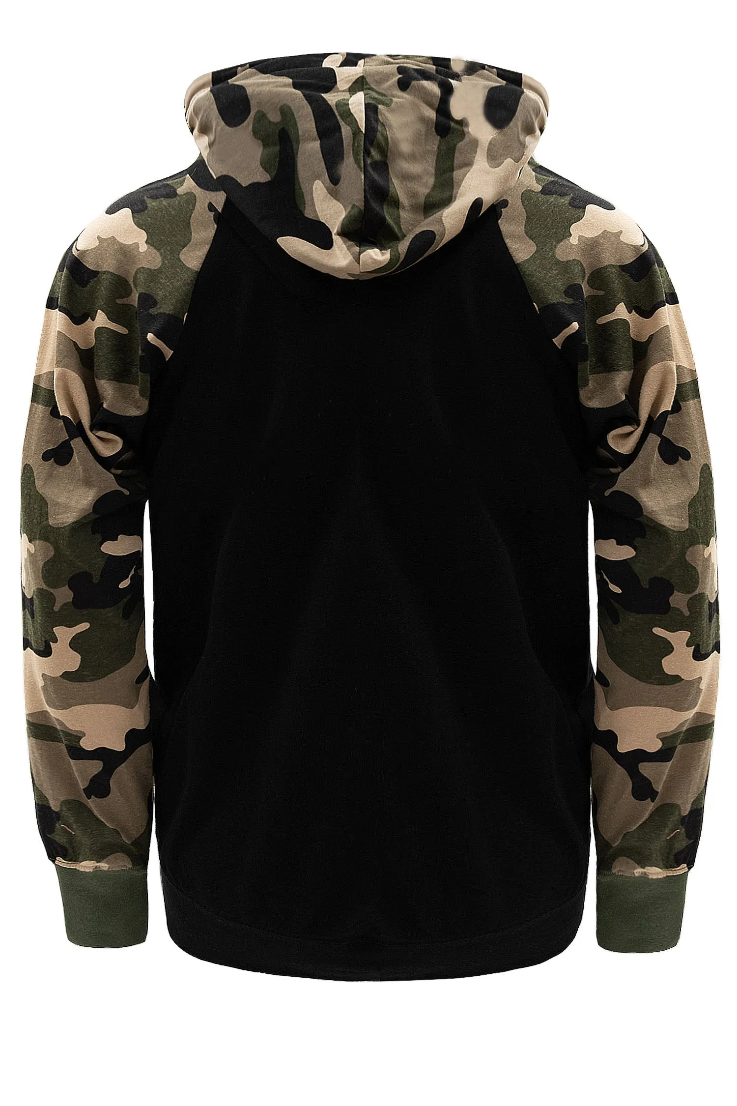 Lightweight Contrast Raglan Sleeve Pullover Hoodie (New Colorways) sold by G-Style USA product image thumbnail 3