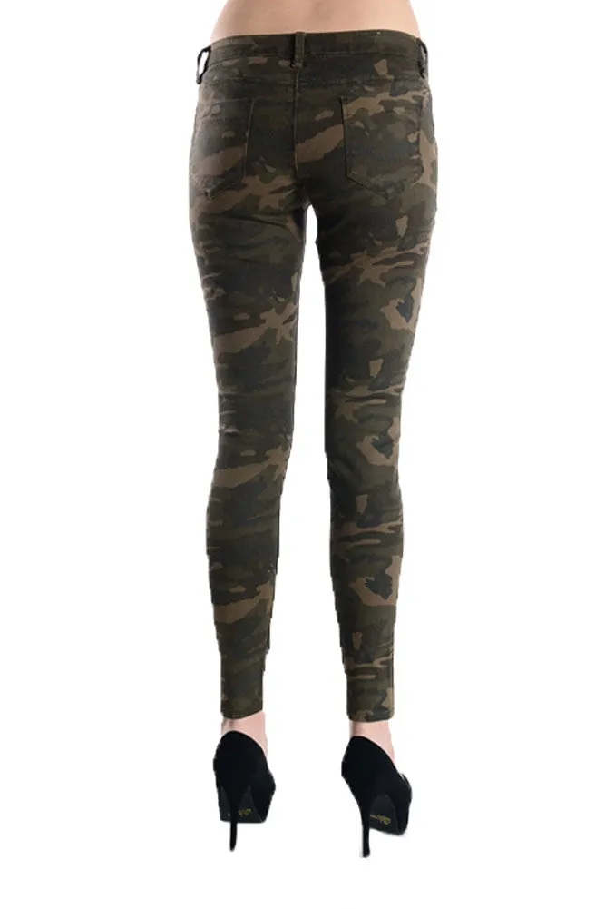 Women's Camo Print Skinny Jeans sold by G-Style USA product image thumbnail 3