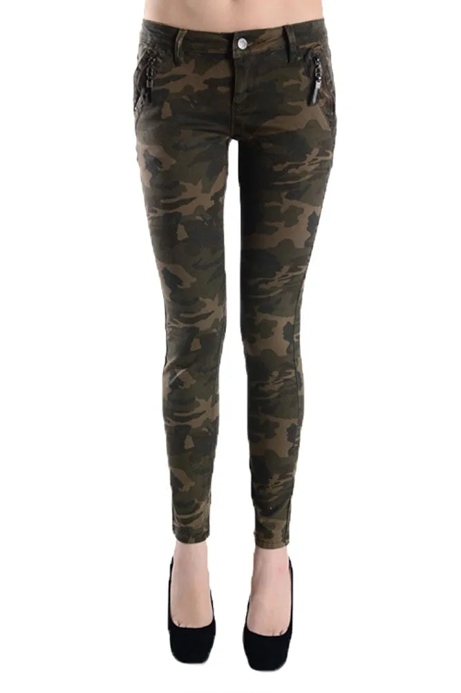 Women's Camo Print Skinny Jeans sold by G-Style USA