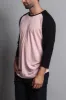 Men's Baseball T-Shirt (Dirty Pink/Black) sold by G-Style USA