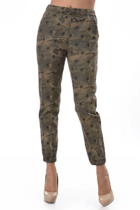 Women's Star Print Jogger Pants sold by G-Style USA