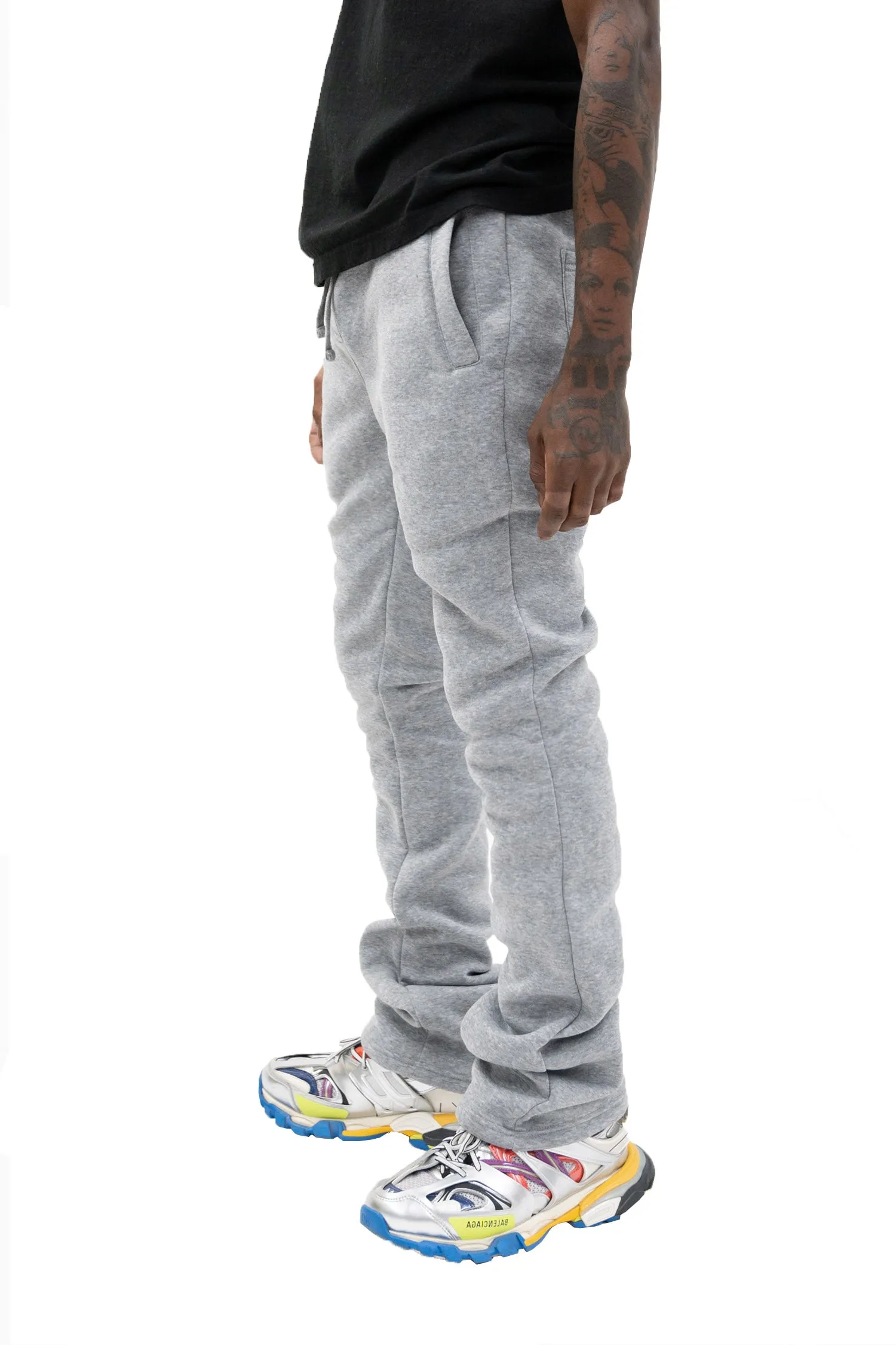 Men's Essential Flared Stacked Fleece Sweat Pants sold by G-Style USA product image thumbnail 4