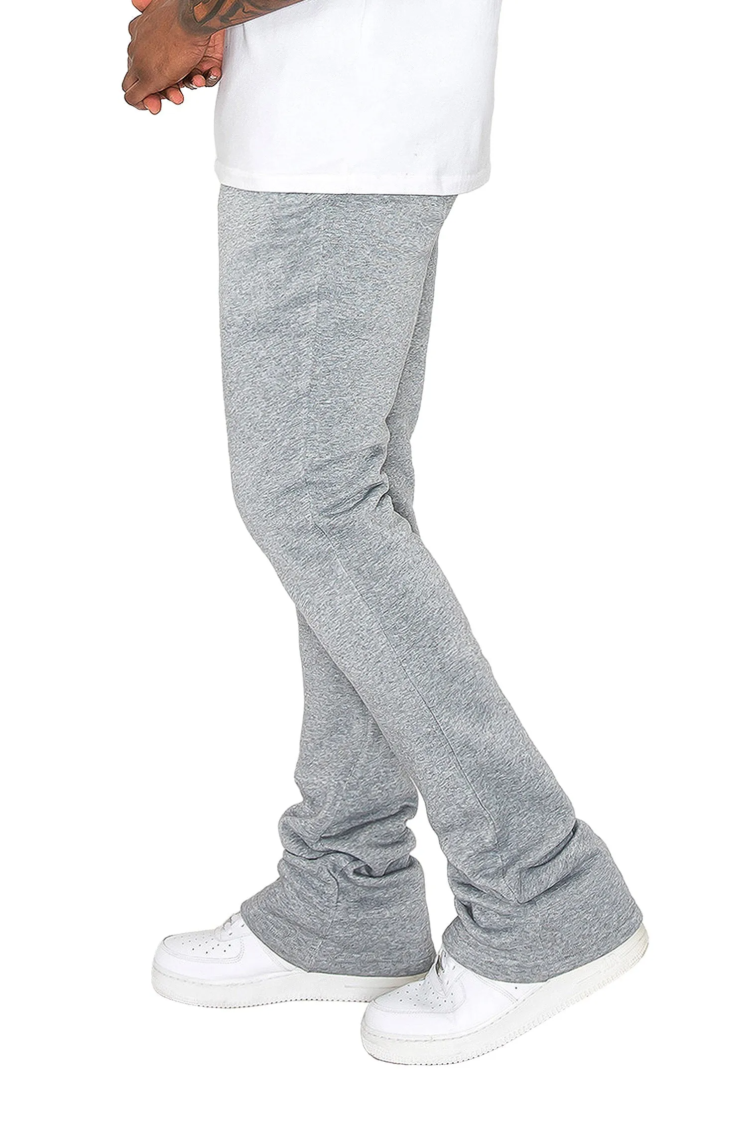 Men's Essential Flared Stacked Fleece Sweat Pants sold by G-Style USA product image thumbnail 3
