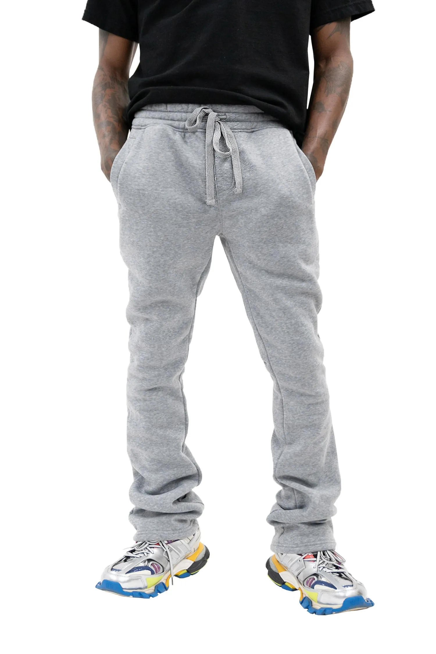 Men's Essential Flared Stacked Fleece Sweat Pants sold by G-Style USA product image thumbnail 2