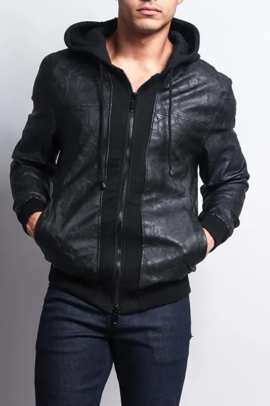 Hooded PU Jacket sold by G-Style USA