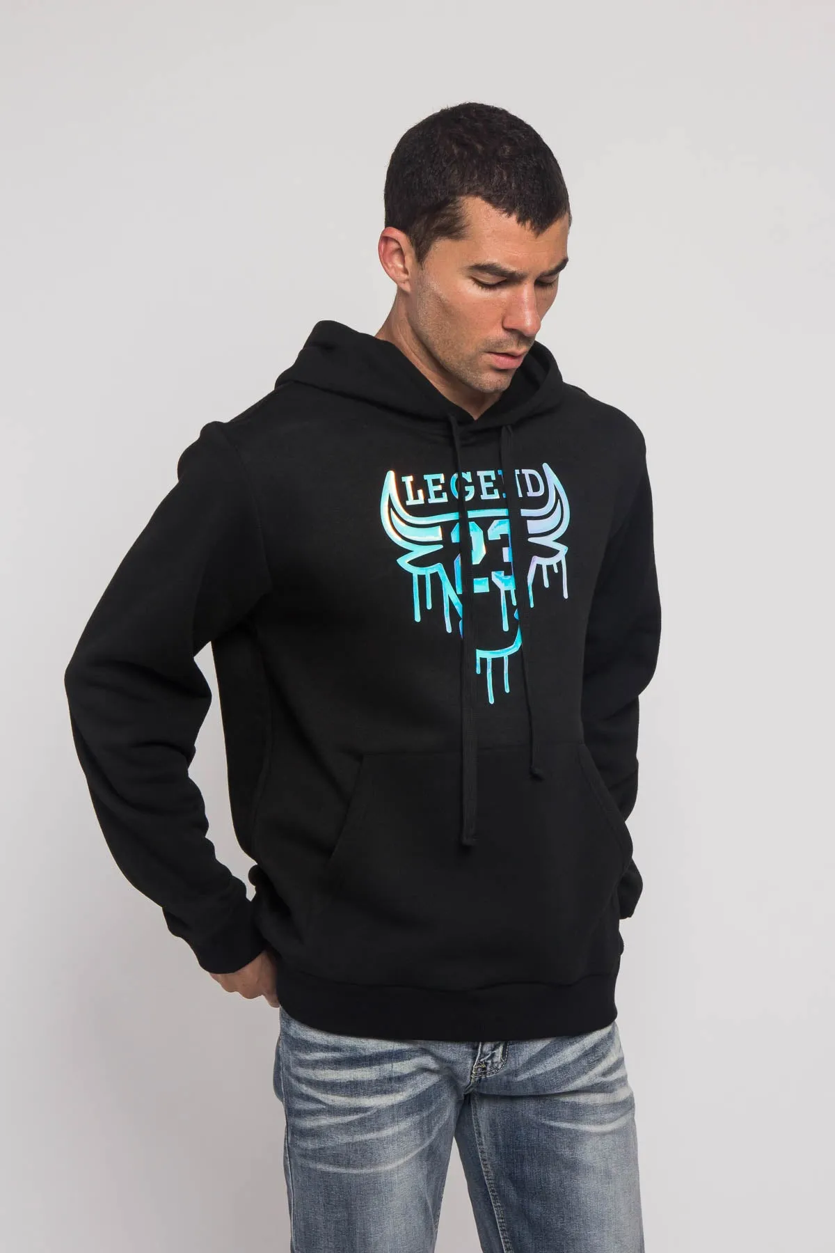 Iridescent Bull Hoodie sold by G-Style USA product image thumbnail 4