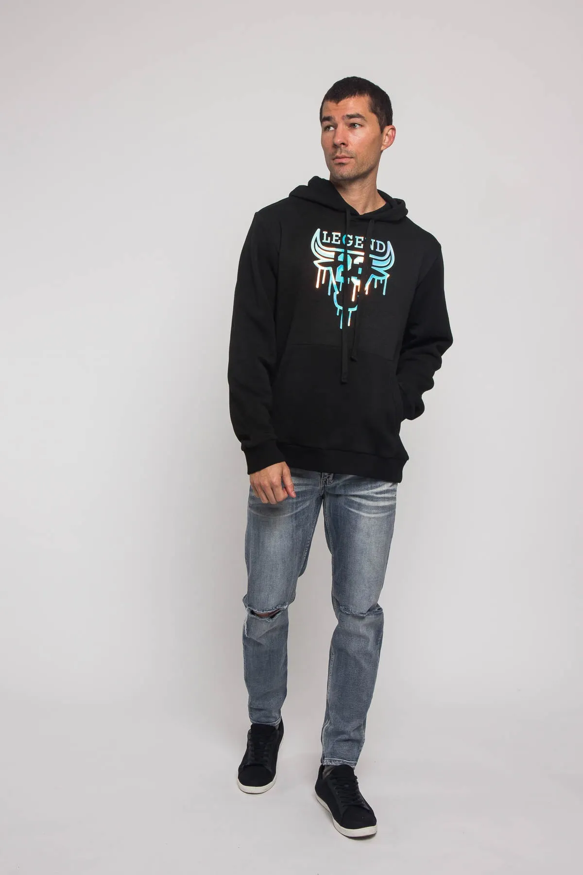 Iridescent Bull Hoodie sold by G-Style USA product image thumbnail 5
