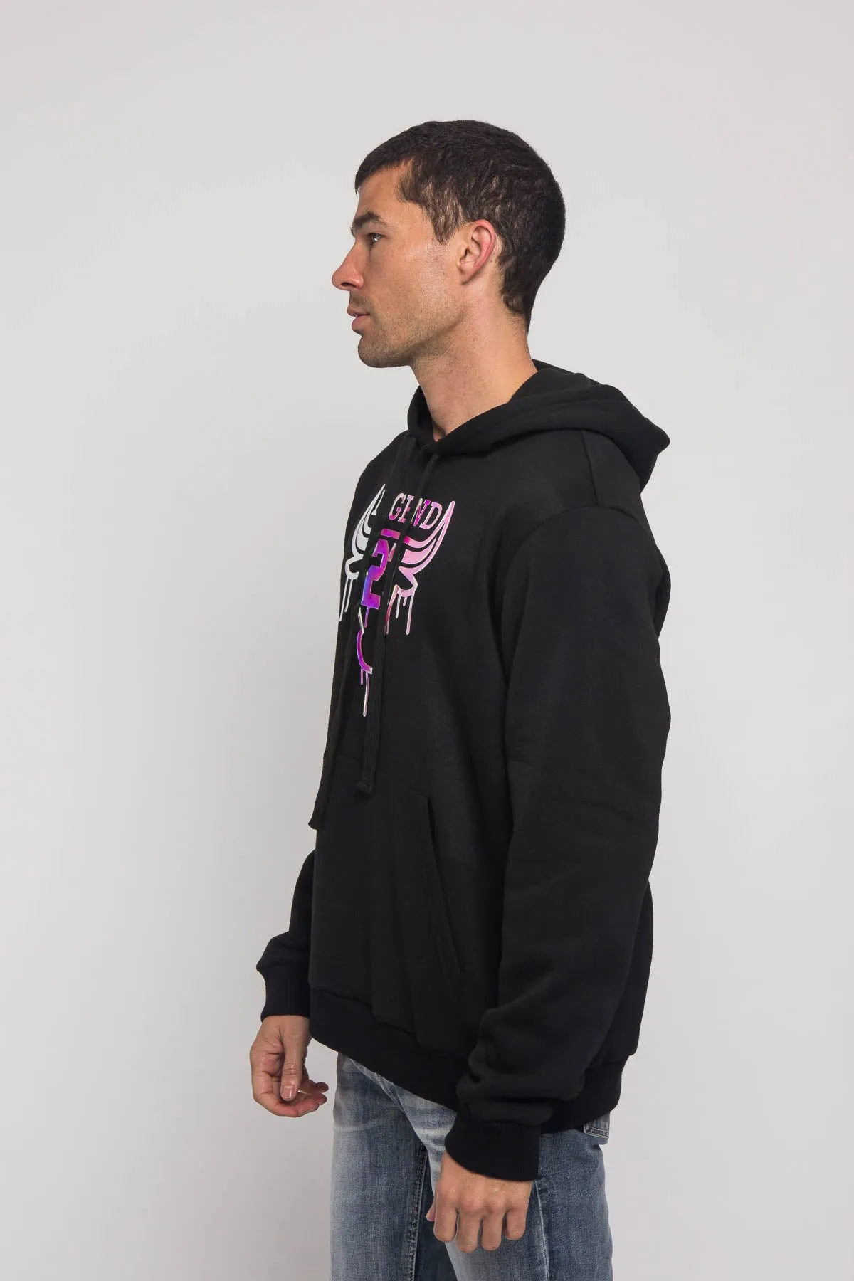 Iridescent Bull Hoodie sold by G-Style USA product image thumbnail 2