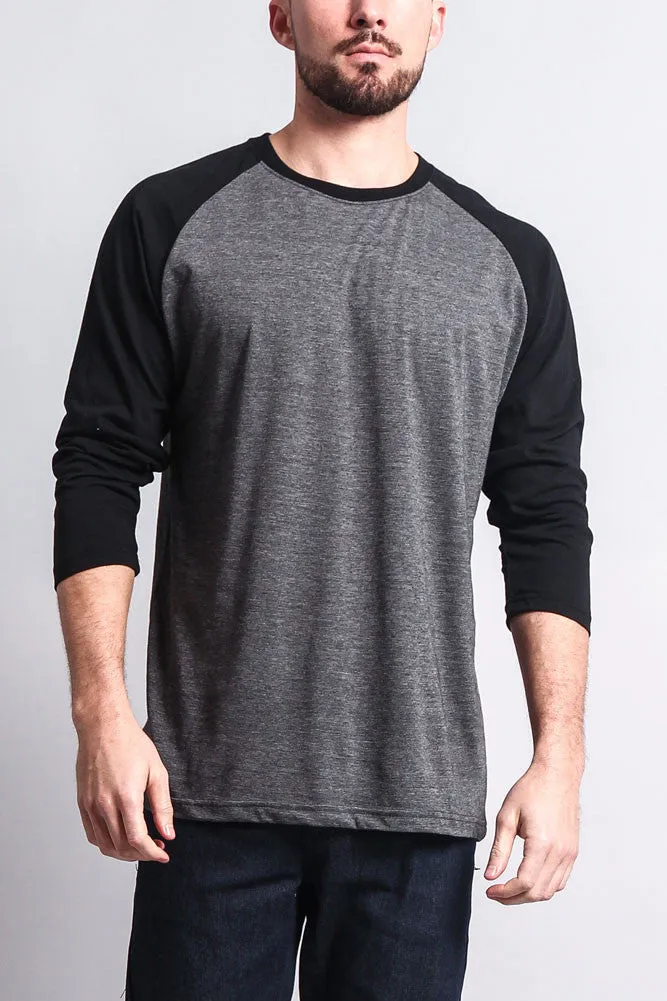 Men's Baseball T-Shirt (Charcoal/Black) sold by G-Style USA