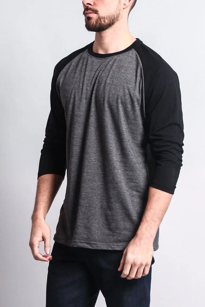 Men's Baseball T-Shirt (Charcoal/Black) sold by G-Style USA product image thumbnail 2
