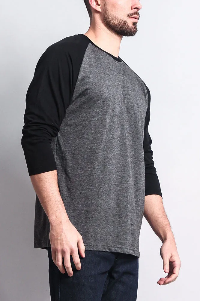 Men's Baseball T-Shirt (Charcoal/Black) sold by G-Style USA product image thumbnail 4