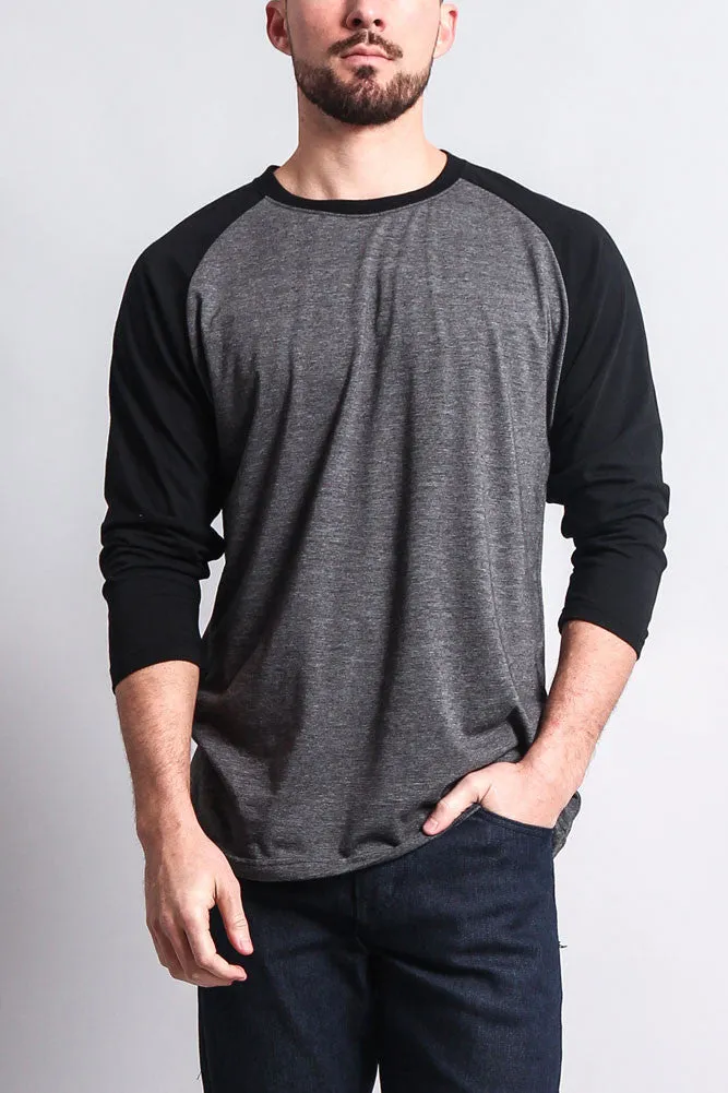 Men's Baseball T-Shirt (Charcoal/Black) sold by G-Style USA product image thumbnail 5