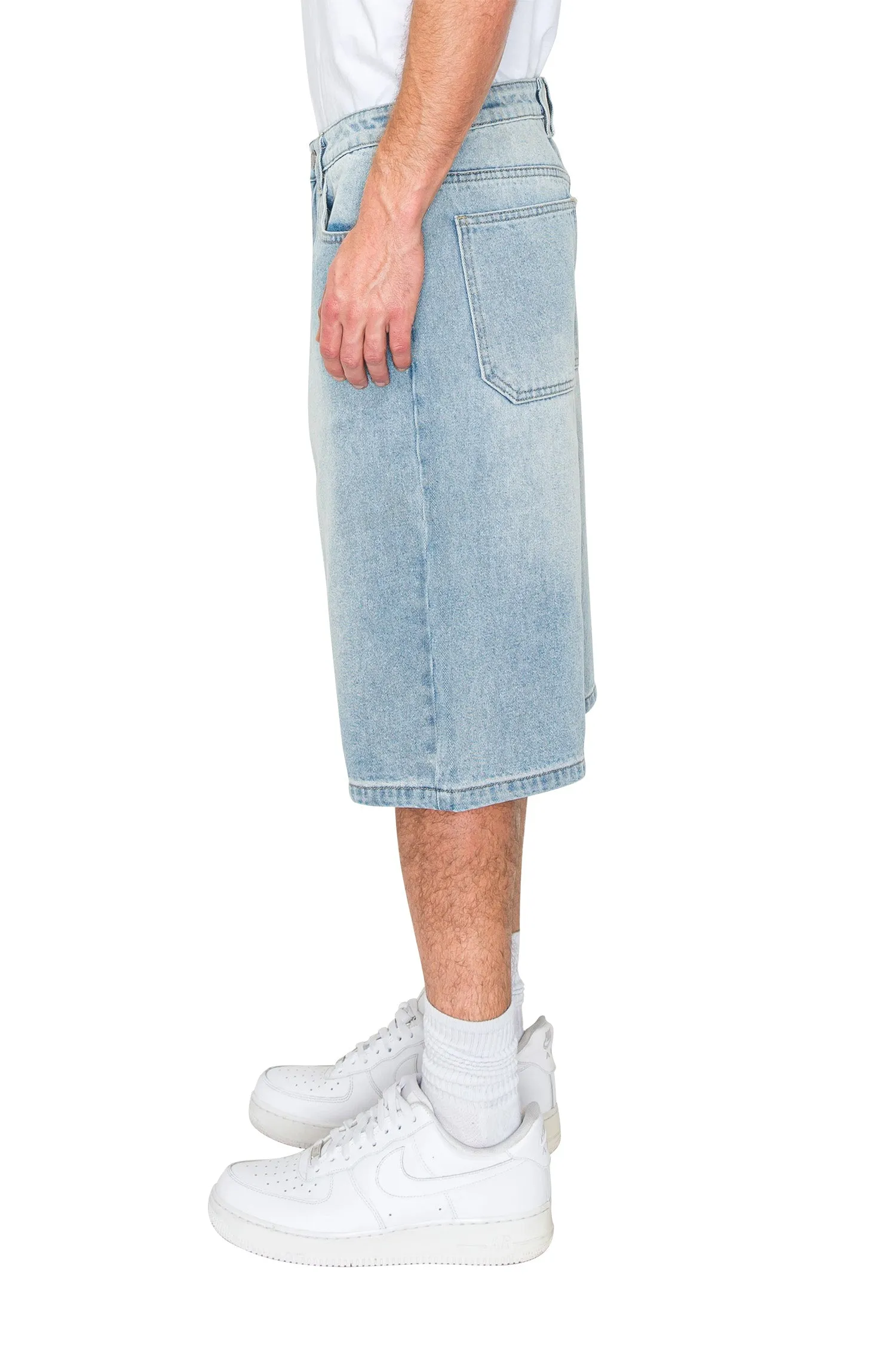 Men's Essential Baggy Fit Denim Shorts sold by G-Style USA product image thumbnail 4