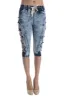 Women's Cut-N-Tied Acid Wash Jogger Capri sold by G-Style USA
