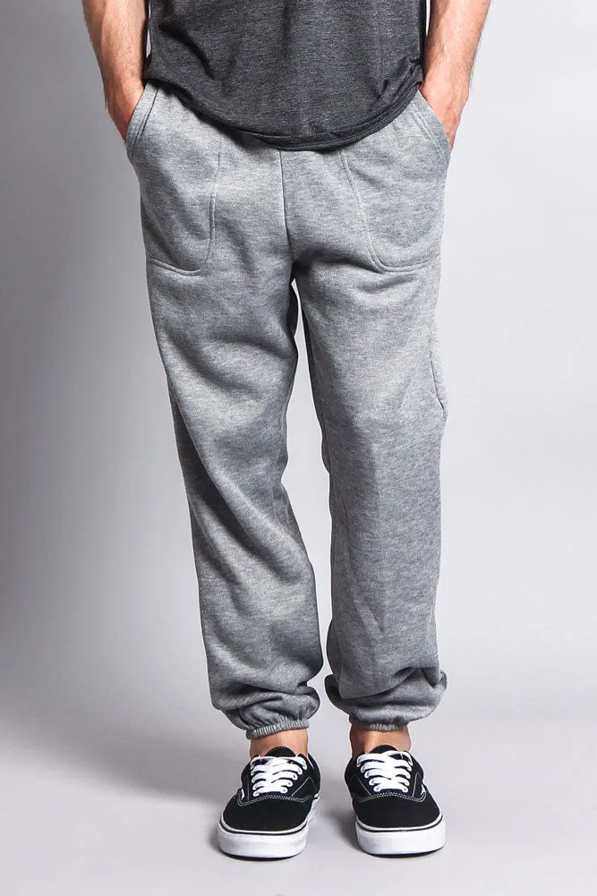 Basic Solid Color Fleece Sweatpants sold by G-Style USA product image thumbnail 2
