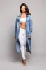 Super Long Distressed Denim Jean Jacket sold by G-Style USA