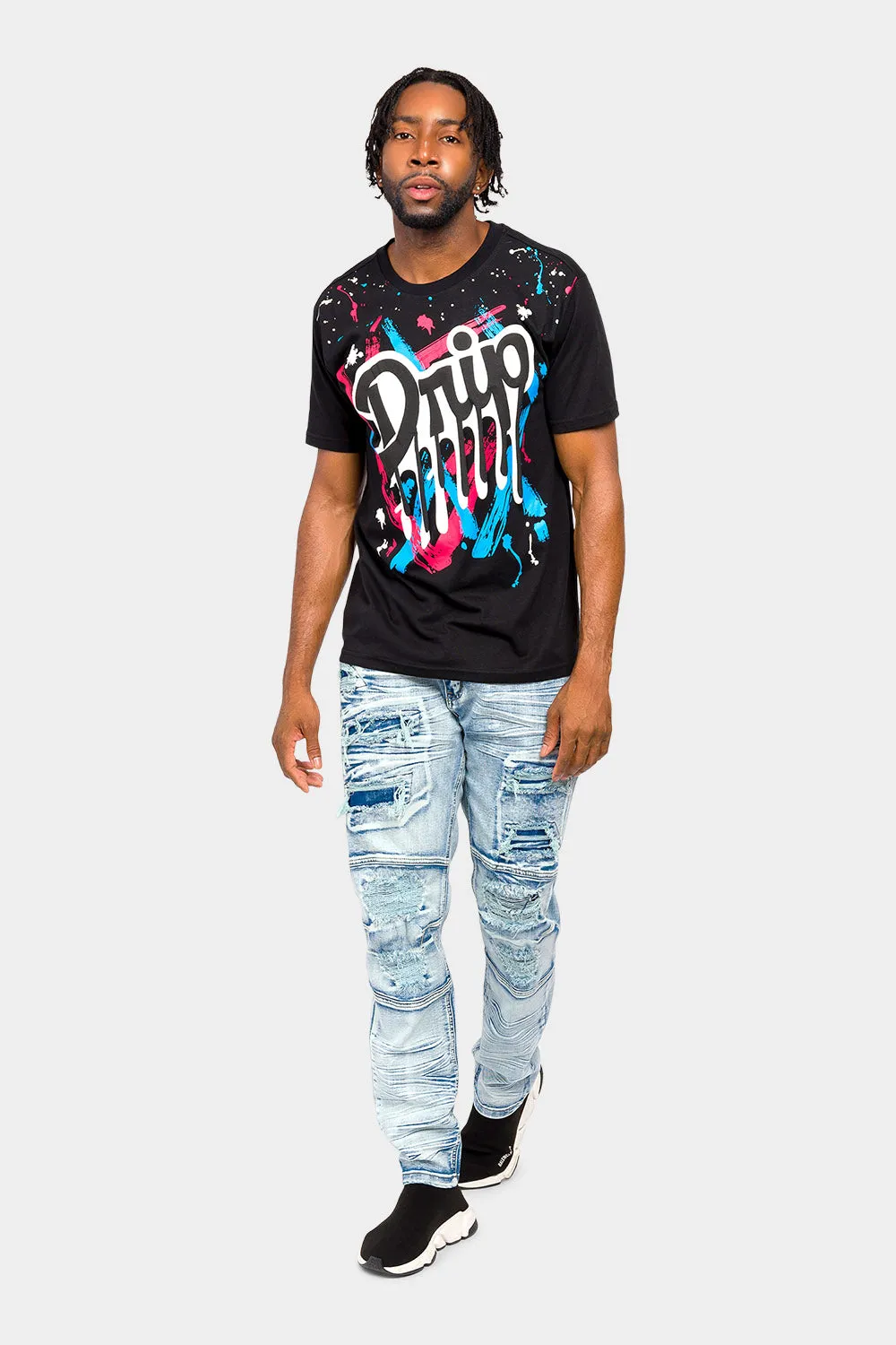 Splatter Drip T-Shirt sold by G-Style USA product image thumbnail 5