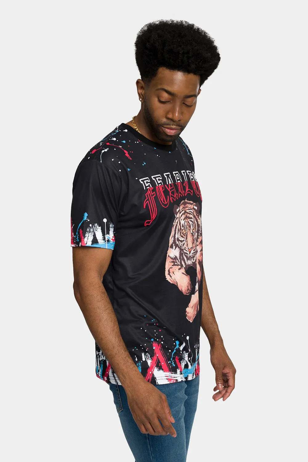 Fearless Tiger Graffiti T-Shirt sold by G-Style USA product image thumbnail 4