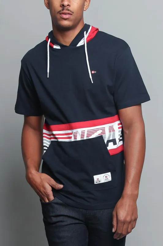 Tri Colored Hooded T-Shirt sold by G-Style USA