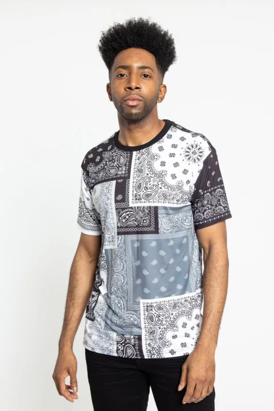 Multi Color Bandana T-Shirt sold by G-Style USA