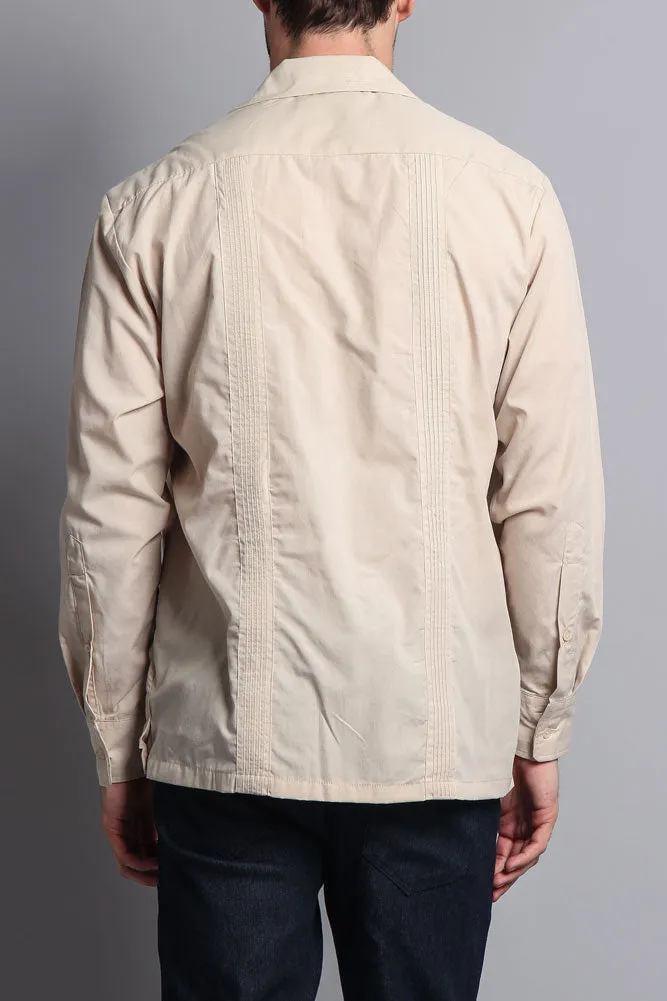 Men's Long Sleeve Cuban Style Guayabera Shirt sold by G-Style USA product image thumbnail 5