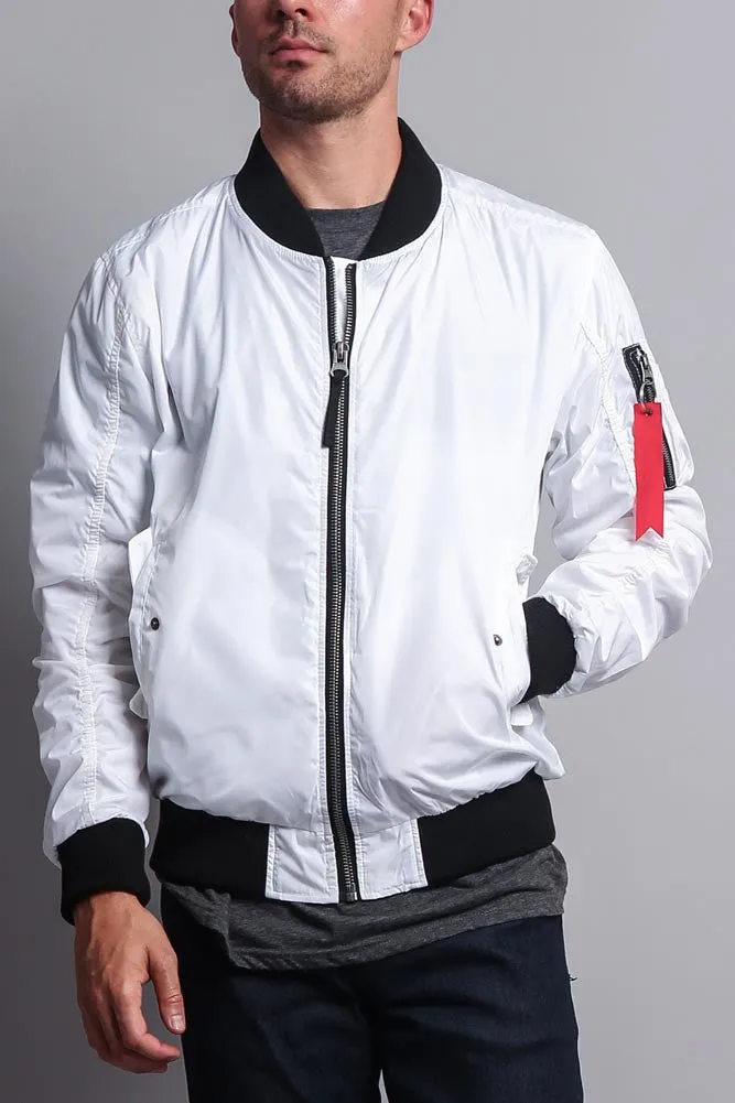 Contrast Lightweight Bomber Flight Jacket sold by G-Style USA product image thumbnail 3