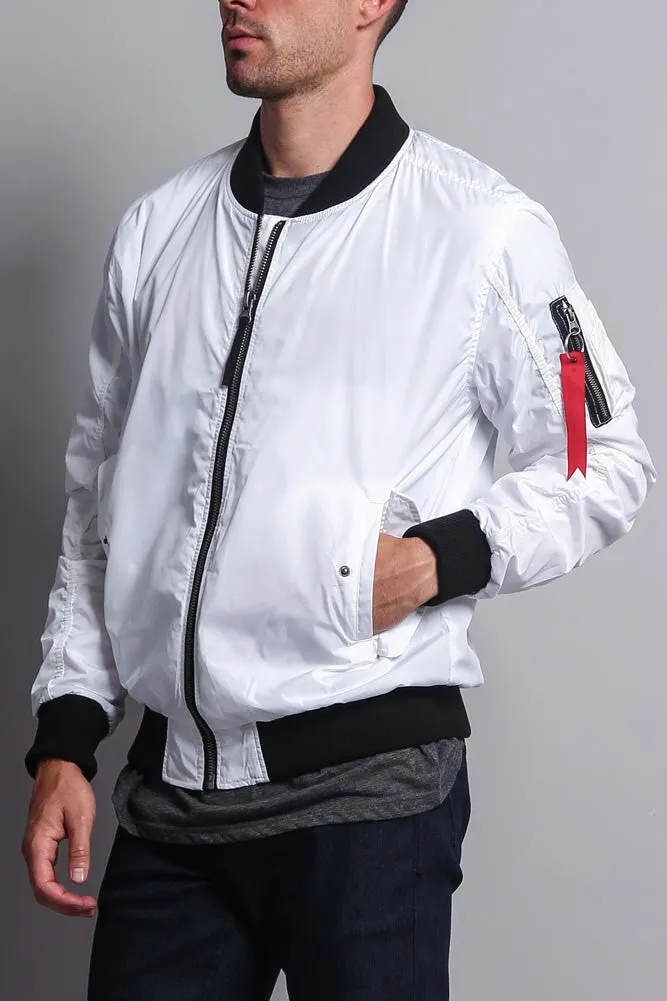 Contrast Lightweight Bomber Flight Jacket sold by G-Style USA product image thumbnail 4