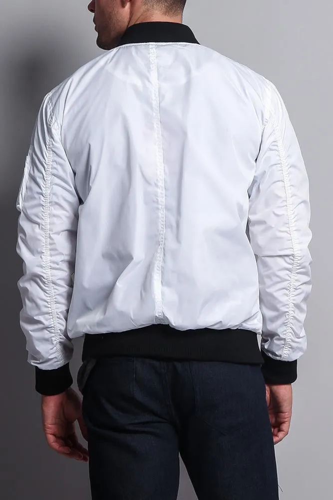 Contrast Lightweight Bomber Flight Jacket sold by G-Style USA product image thumbnail 5