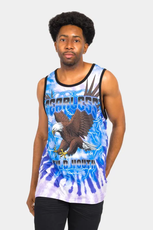 Fearless Eagle Tie Dye Tank Top sold by G-Style USA