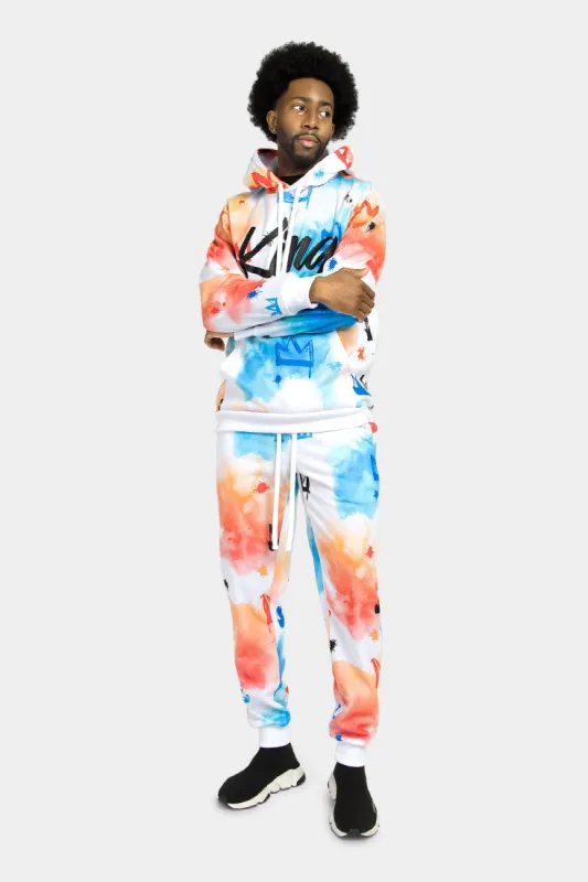 King Tie Dye Fleece Set sold by G-Style USA