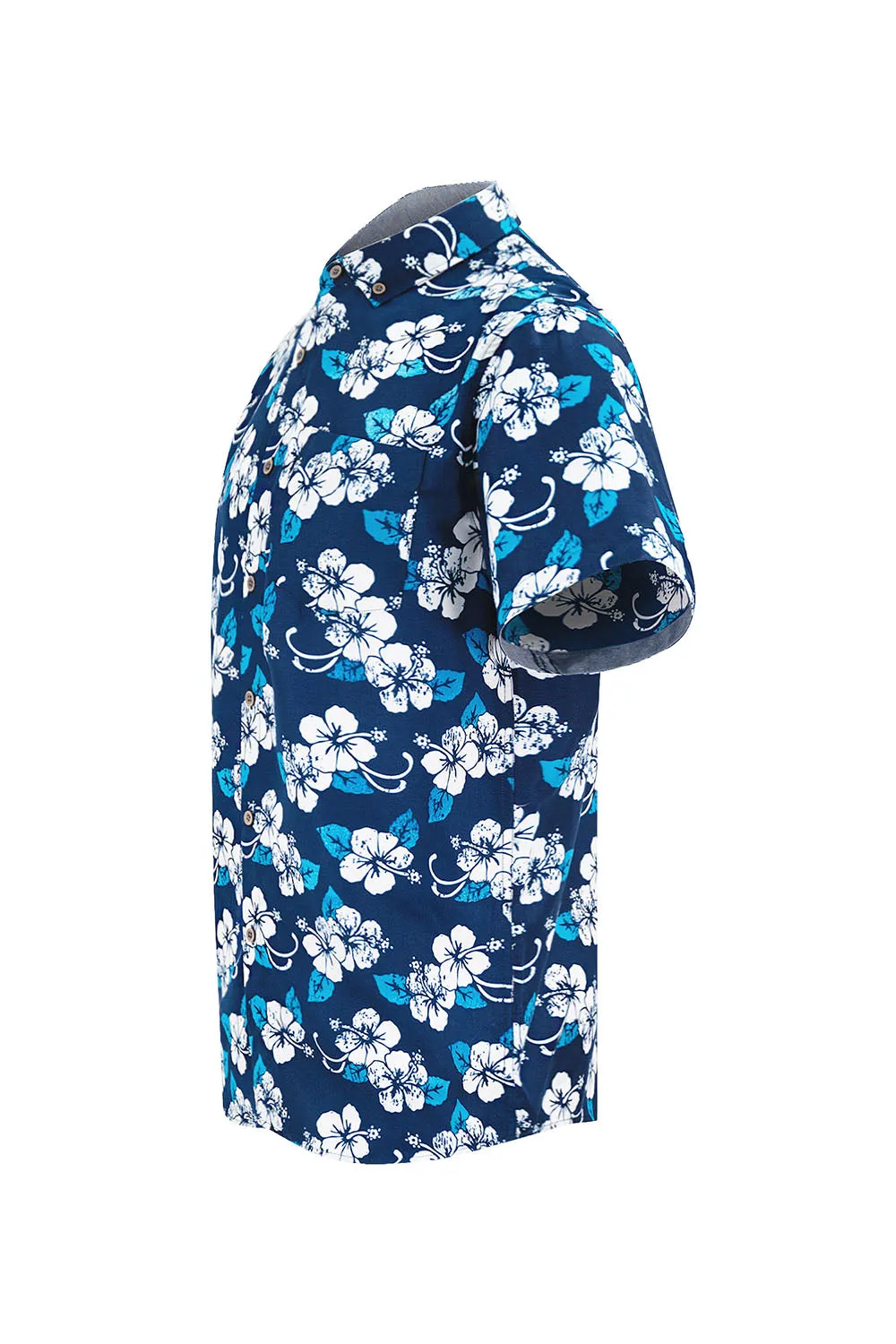 Men's Floral Print Button Down Short Sleeve Shirts sold by G-Style USA product image thumbnail 2