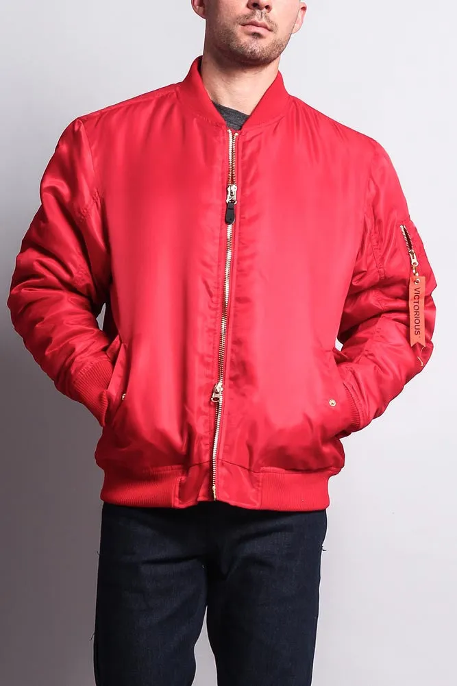 Solid Color MA-1 Bomber Jacket sold by G-Style USA product image thumbnail 2