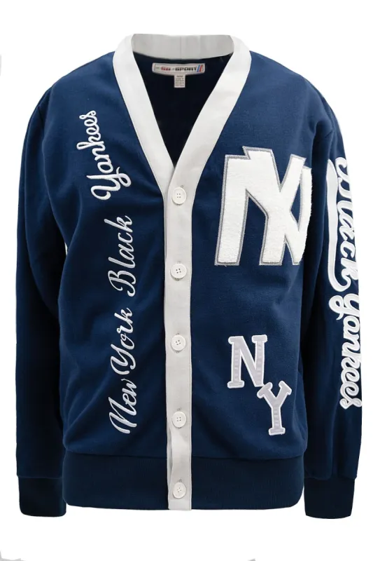 Men's Baseball Team Chenille Patch Embroidery Cardigan sold by G-Style USA