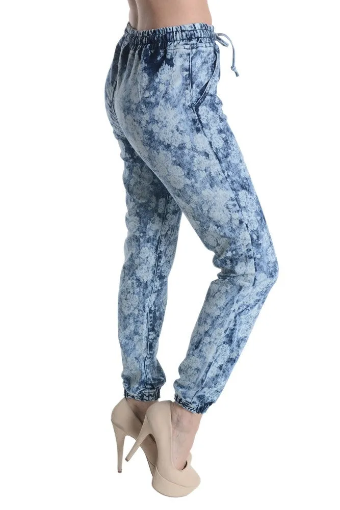 Women's Flower Print Jogger Pants sold by G-Style USA product image thumbnail 2