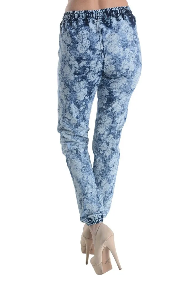 Women's Flower Print Jogger Pants sold by G-Style USA product image thumbnail 3