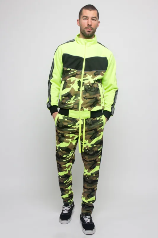Reflecting Neon Camo Tracksuit sold by G-Style USA