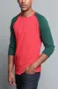 Men's Baseball T-Shirt (Red/Green) sold by G-Style USA