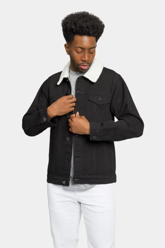 Distressed Sherpa Denim Jacket sold by G-Style USA