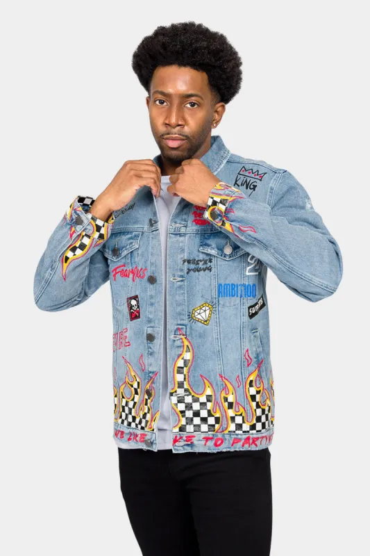 We Like To Party Denim Jacket sold by G-Style USA