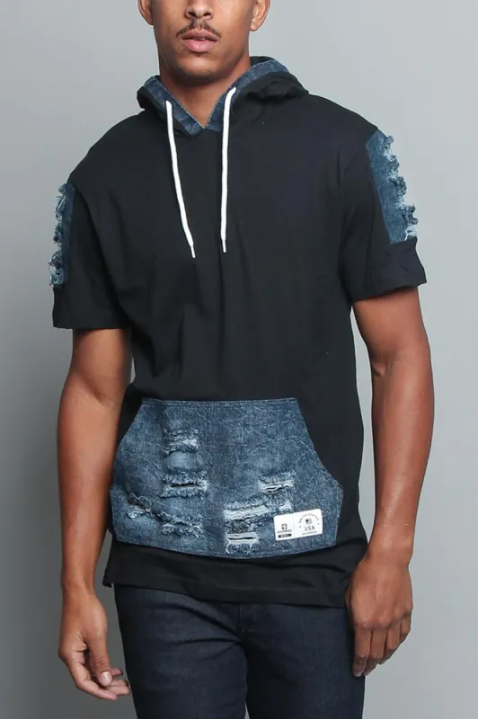 Hooded Denim T-Shirt sold by G-Style USA