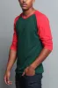 Men's Baseball T-Shirt (Green/Red) sold by G-Style USA