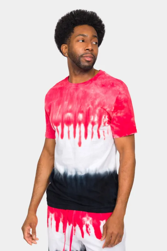 Colorblock Tie Dye Cotton Shirt sold by G-Style USA