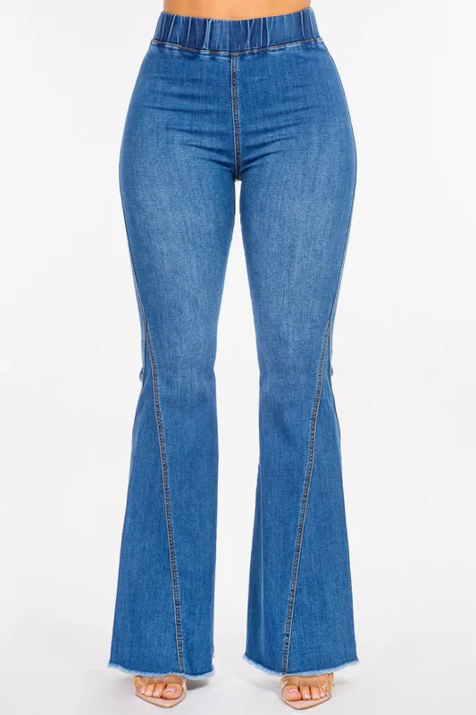 Women's High Rise Curvy Flare Jeans sold by G-Style USA