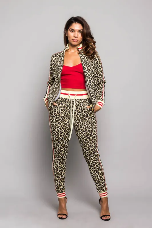 Fierce Leopard Track Suit Set sold by G-Style USA