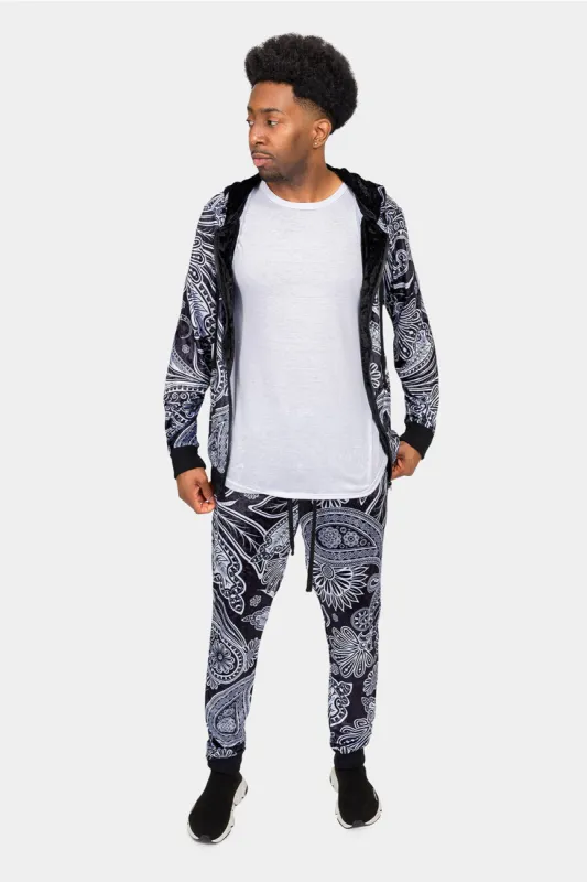 Floral Paisley Velvet Velour Track Suit sold by G-Style USA