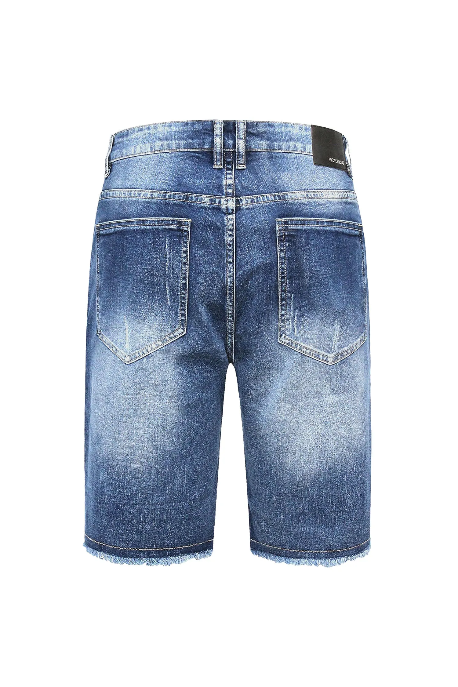 Men's Distressed Illusion Denim Shorts (New Colorway) sold by G-Style USA product image thumbnail 3