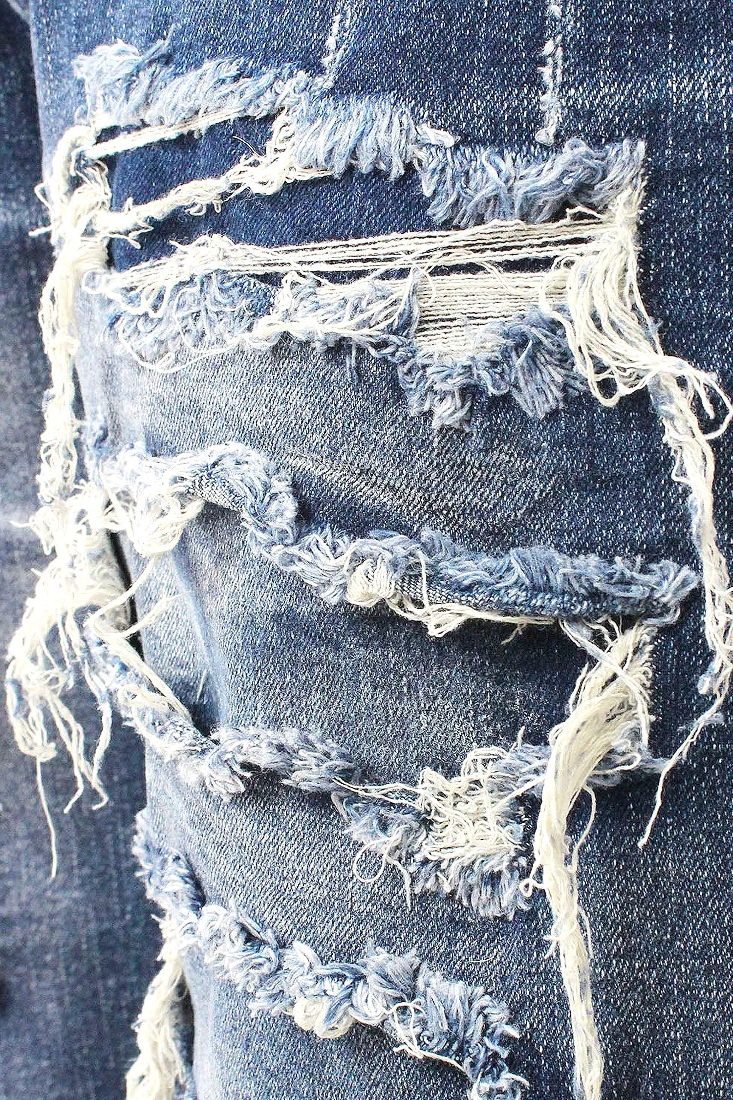 Men's Distressed Illusion Denim Shorts (New Colorway) sold by G-Style USA product image thumbnail 4