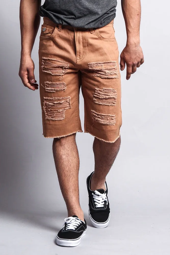 Distressed Colored Denim Shorts sold by G-Style USA product image thumbnail 5