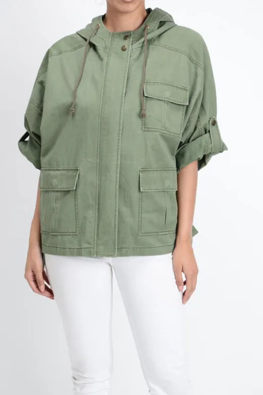 Women's Military Hoodie Jacket sold by G-Style USA