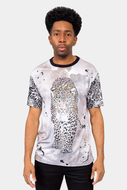 Ink Wash Leopard T-Shirt sold by G-Style USA